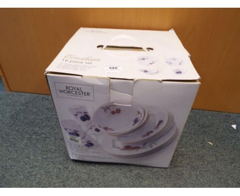 Royal Worcester -  sixteen pieces of Royal Worcester tableware decorated in the Evesham pattern, appears unused in original p