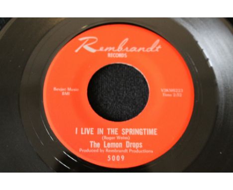 THE LEMON DROPS - I LIVE IN THE SPRINGTIME - Stomping driving garage 7" release of I Live In The Springtime b/w Listen Girl f