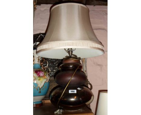 A modern ceramic decorative lamp