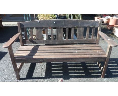 A Rosedale teak garden bench