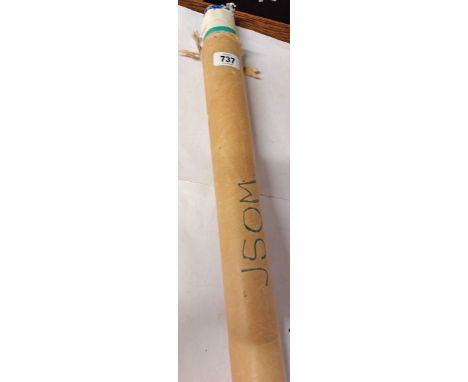 A cardboard tube containing several army and navy collectable posters