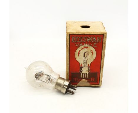 A boxed early to mid 20th century Ediswan radio valve "R-Type", and another unboxed example. (2)