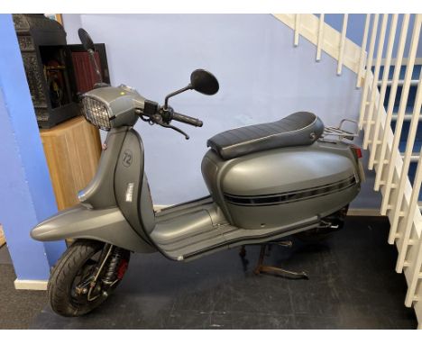 A Scomadi Turismo Leggera 125cc Auto Scooter, registered 2016, petrol, with MOT to 16 March 2024, stated mileage 9,082, with 