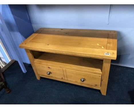 A light oak Television stand, 80cm wide, 38cm deep, 48cm high