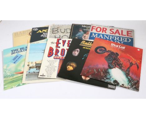 10 x Pop/Rock LPs to include The Beach Boys - 20 Golden Greats (EMTV 1), blue vinyl. Buddy Holly And The Crickets - 20 Golden