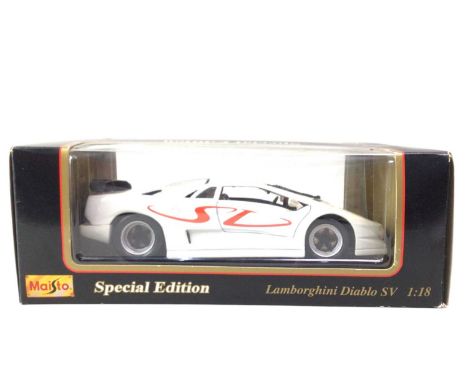 COLLECTION OF MAISTO MODEL VEHICLES, 1:18 SCALE comprising a Morgan Aero 8, Mercedes CLK-GTR, Mercedes-Benz 300 SLR Coupe 'Uh