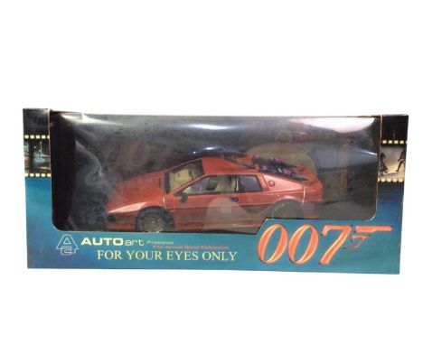 COLLECTION OF JAMES BOND MODEL VEHICLES, AND OTHER MODELS  comprising 007 Lotus Esprit, Lotus Esprit Turbo and Aston Martin D