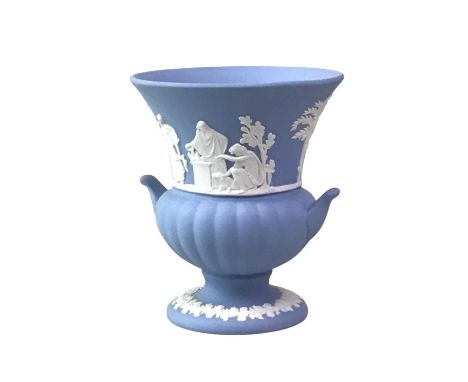 WEDGWOOD FRIEZE FROM THE PORTLAND VASE, AND FURTHER WEDGWOOD ITEMS  the frieze panel in Portland blue and white Jasperware, l