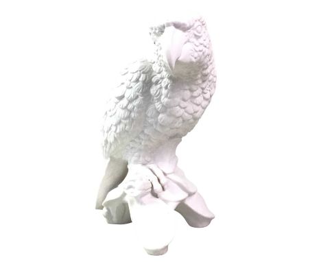 GROUP OF CERAMIC ANIMAL FIGURES, including Goebel modes of birds, parrots, woodpecker and owltallest 22cm high