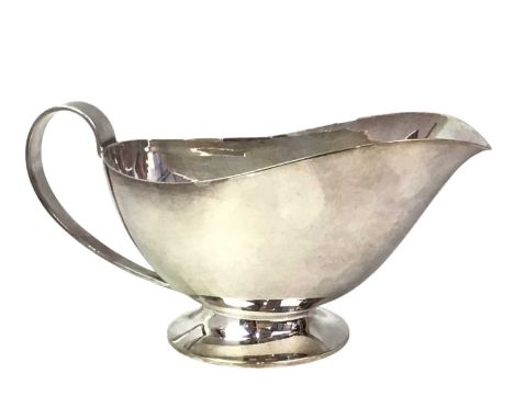 COLLECTION OF SILVER AND SILVER PLATE, including a group of silver spoons, plated Christening mug, sugar and cream, entrée di