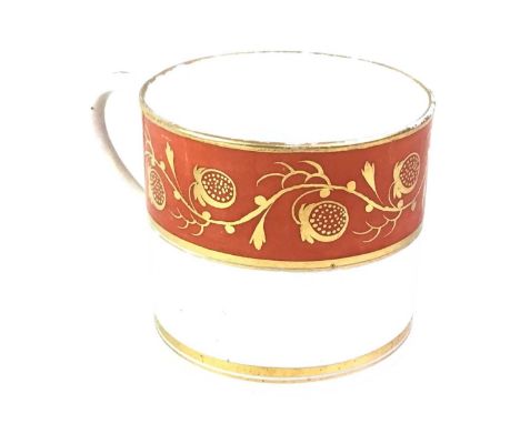 TWELVE WORCESTER & DERBY COFFEE CUPS, comprising twelve coffee cups, mainly on white ground, in a variety of designs, some be