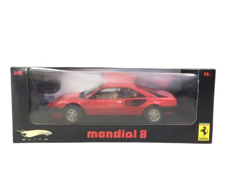 COLLECTION OF HOT WHEELS ELITE MODEL FERRARIS, 1:18 SCALE comprising the 599XX, 458 SPIDER, MONDIAL 8, F12 BERLINETTA, F40 AN