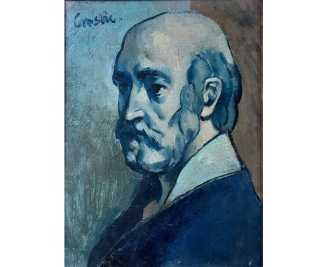 * WILLIAM CROSBIE RSA RGI (SCOTTISH 1915 - 1999), PORTRAIT OF A MAN oil on boardframedProvenance: the Scottish Gallery; studi