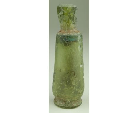 Ancient Roman circa 100 A.D. medical glass flask 95 mm