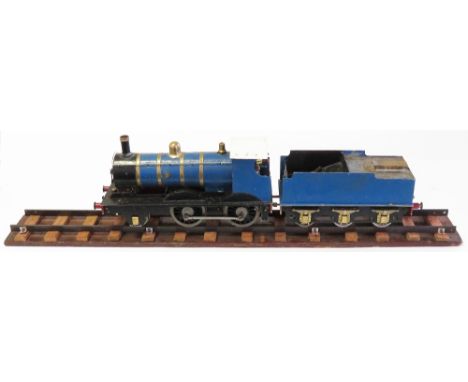 Scratch Built 2.5 inch gauge live stream 2-4-0 locomotive with tender built to a Great Eastern Railway design, engine built c
