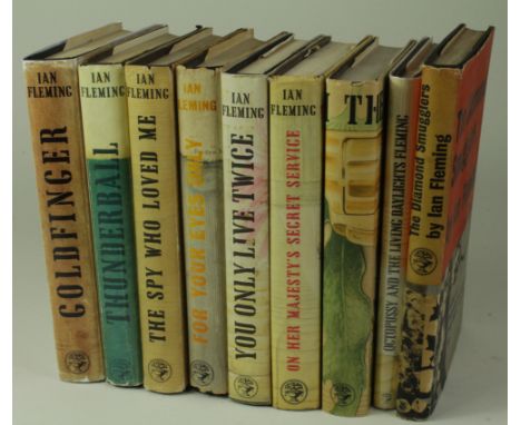 Fleming (Ian). Eight James Bond 1st Editions in dust jackets (a few in later / reproduction dust jackets), comprising, Goldfi