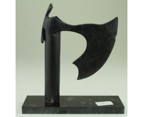 Viking circa 900 A.D. iron bearded battle axe  120 x 90 mm