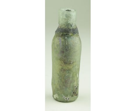 Ancient Roman circa 100 A.D. cosmetic glass flask 85 mm