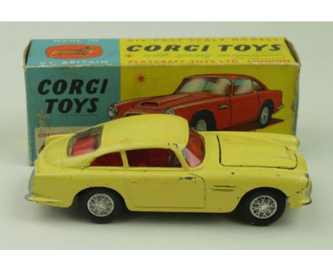 Corgi Toys Aston Martin D.B.4 (NO. 218), cream, contained in original box