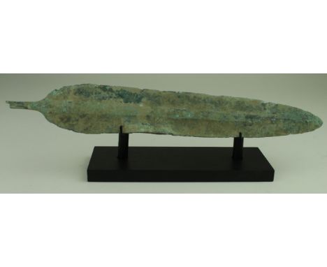 Ancient Greek archaic circa  1600-1000 B.C. dagger with blood channels 310 mm