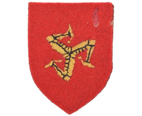 515th Light Anti-Aircraft Regiment Royal Artillery Cloth Formation Sign, being an embroidered example showing the arms of the
