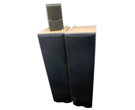A Bang &amp; Olufsen speaker and a pair of B &amp; W speakers DM603. (3)