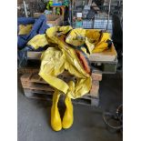 2x Hazmat Suits from MOD, Radio Active / Chemical / Biological, in Transit Bag c/w Accessories