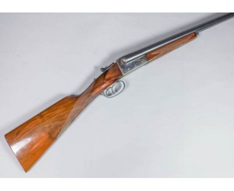 A good 20 bore side by side "Zebra" shotgun by Firarif of Spain, Serial No. 41791, the 25.25ins blued steel barrels with cheq