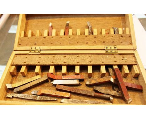 Box of Lathe tools 