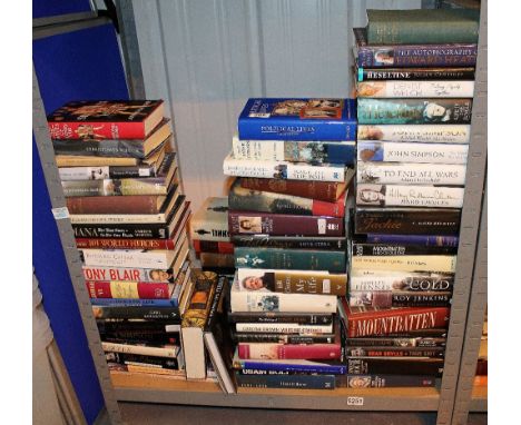 Shelf of biographical books 