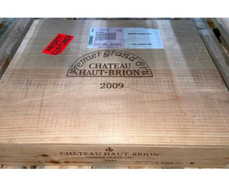 Château Haut-Brion, Pessac-Leognan Graves 1er Cru Classe 2009,  6 bottles in owc.This wine is in bonded storage at LCB near C
