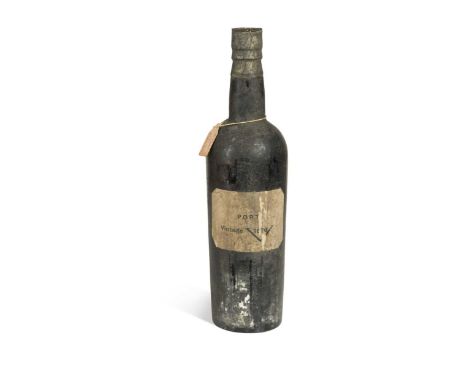 W &amp; A Gilbey Vintage Port 1870, branded foil capsule, printed label, level upper shoulder, 1 bottle