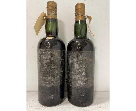 Gould Campbell's Vintage Port 1924, American import labels, 2 bottles, levels top shoulder and into neck (2)