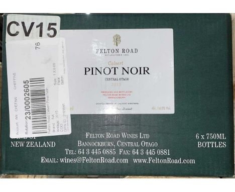 Felton Road Calvert Pinot Noir, Central Otago 2015, 6 bottles in original carton.This wine is in bonded storage at LCB near C