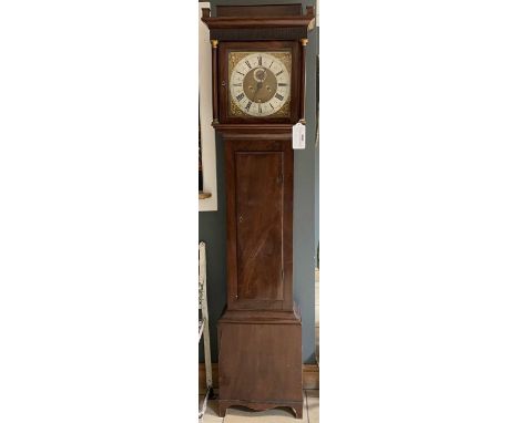 Charles Gretton, London, an early 18th century longcase clock,  the 12inch brass dial signed to the silvered chapter ring 'Ch