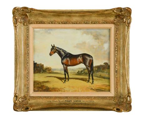 § Raoul Millais (1901-1999) Portrait of Hugh Lupus (b.1952) standing in a landscape signed and dated ‘Raoul Millais '56’ (low