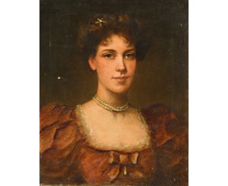 Henry Weigall (1829-1925) Portrait of Lady Rose Weigall (née Fane, 1834-1921)oil on canvas, unframed58 x 47cm; together with 