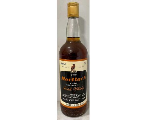 Mortlach single malt Scotch Whisky, distilled 1938, later bottled by Gordon &amp; MacPhail, one bottle, 70' proof, 75cl