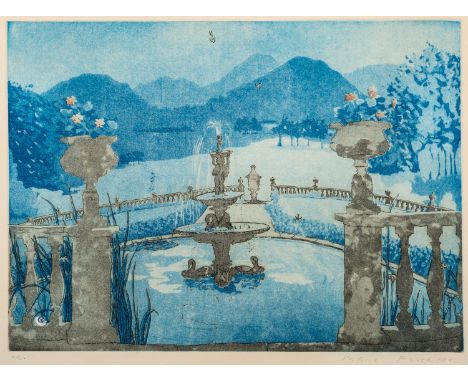 *Patrick Procktor (British, 1936-2003) -Nocturne, North Wales -Etching and aquatint in colours -Sheet size 56 x 70cm -Signed 