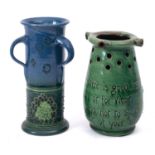 Two pieces of Barnstaple pottery, comprising a C. H.