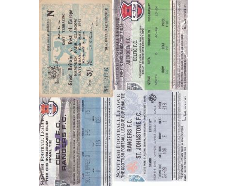 SCOTTISH TICKETS     Collection of 18 Scottish League Cup Final tickets from 1989 to 2006, plus a ticket for Great Britain v 