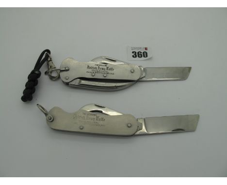 Jack Knives:- The Genuine British Army Knife, with single blade, tin/bottle opener, marlin spike, screwdriver and lanyard rin