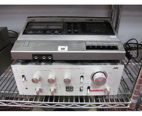 A JVC JA-S31 Stereo  Amplifier and a JVC KD-720 Cassette Deck, (untested).
