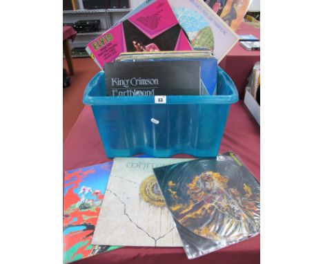 Forty Five L.P's, to include King Crimson - Earthbound, Uriah Heep - The Magicians Birthday, Yes - Going For The One and Clos