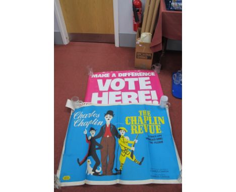 A Collection of Vintage Film Posters from the Odeon Sheffield, to include; 'The Chaplin Revue', 'The Sledge of Sydney Street'