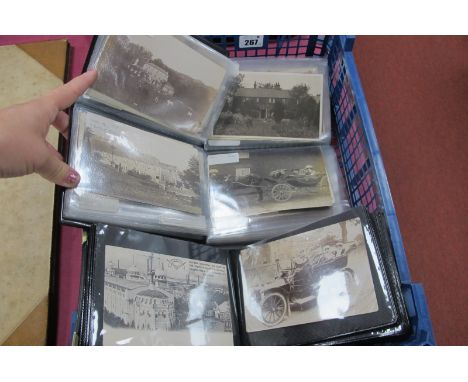 Three Albums of Early XX Century Picture Postcards and Photographs of Sheffield Interest, to include Watts Bros, Sheffield, C