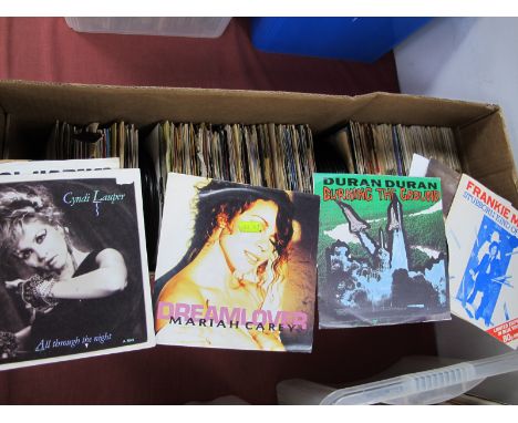 Vinyl - Collection of 7" Singles, with titles from Duran Duran, Blondie, Wham!, The Stranglers, David Bowie, Madness, The Tur
