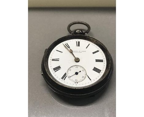 ANTIQUE SILVER FUSEE POCKET WATCH BY FATTORINI WORKING