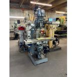 Bridgeport Mill w/ 9x48" Table, Auto Feeds, 2-Axis DRO, Speeds to 4200 RPM, S/N HDNG5982M
