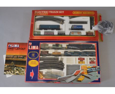 OO Gauge. 2 x train sets. Includes Hornby R.785  B.R Freight & Lima Motorail set. G/VG in F/G boxes.
